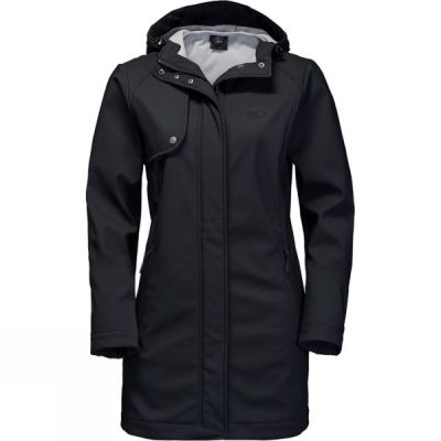 Parka Jack Wolfskin Harding Mujer - Negras - Chile HZB187602